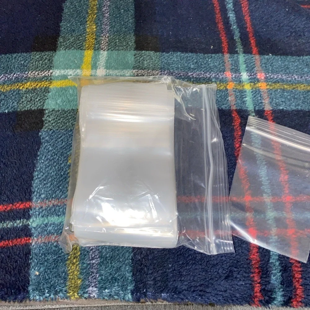 100 ct 3X4 Clear Resealable Plastic Zip Bag - Small